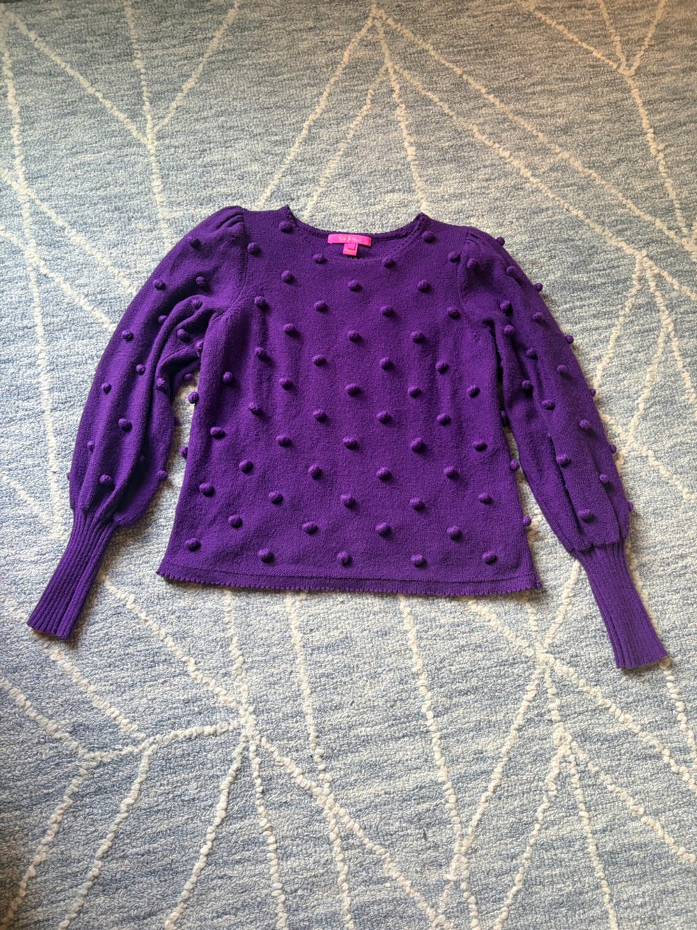 Lilly Pulitzer Purple Kippa Sweater Size Small
